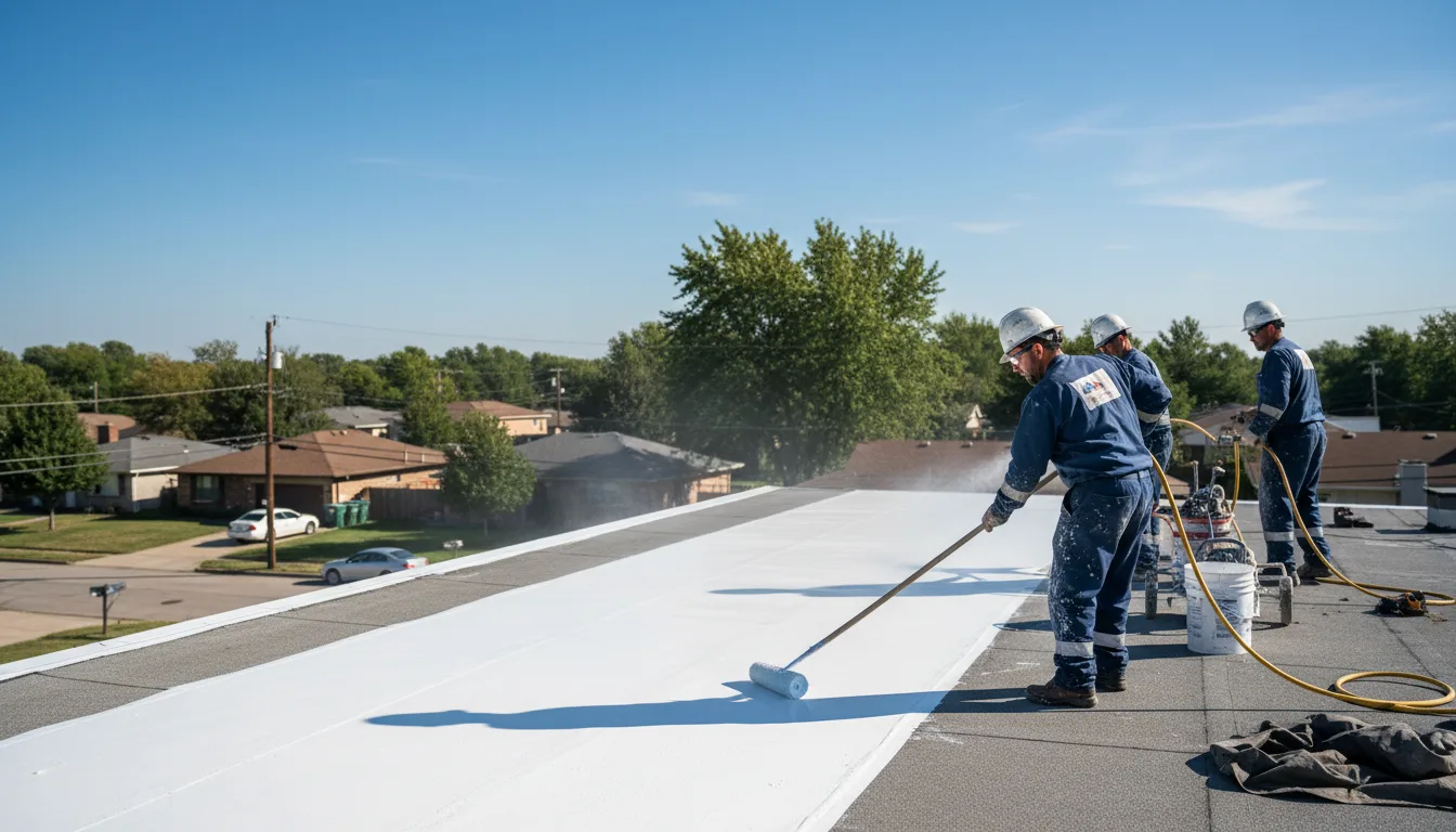 Commercial roof coating in Smithshire, IL near me